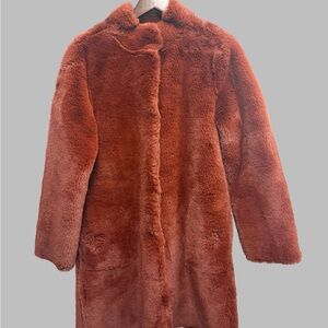 Velvet by Graham & Spencer Teddy Jacket in Rich Rust